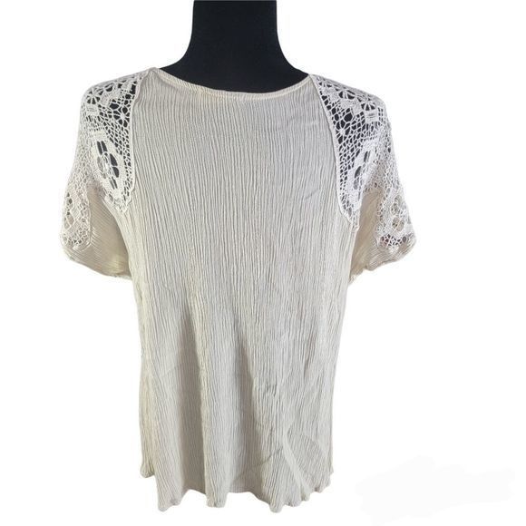 Entro brand crochet top Ivory Size‎ medium - Picture 3 of 5